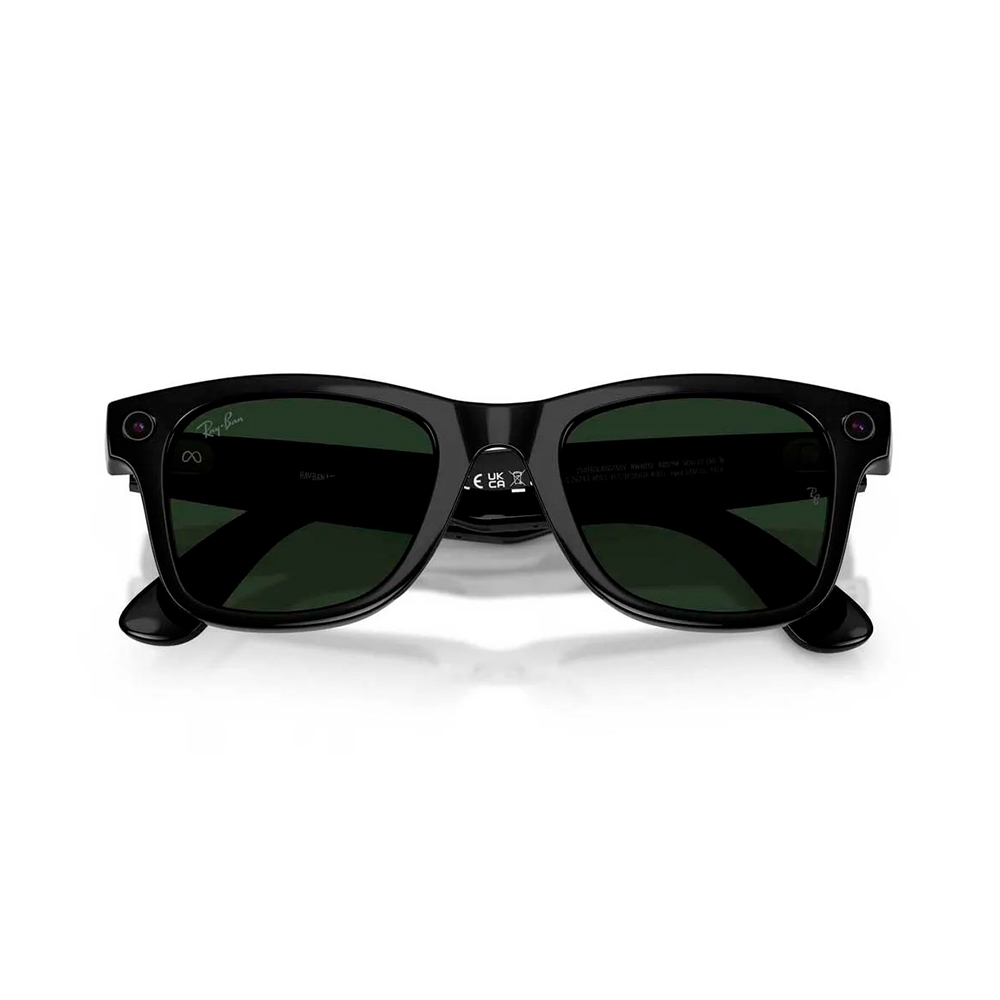 Ray-Ban Meta Wayfarer Gen2 Большой Shiny Black Frame / Clear to Graphite Green Transitions Lenses (RW4012 601/1M 53-22)