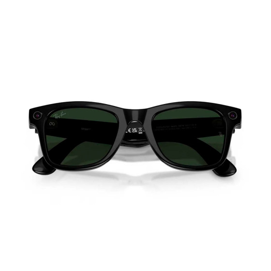 Ray-Ban Meta Wayfarer Gen2 Большой Shiny Black Frame / Clear to Graphite Green Transitions Lenses (RW4012 601/1M 53-22)