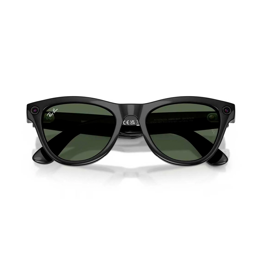 Ray-Ban Meta Skyler Gen2 Standard Shiny Black Frame / G-15 Green Lenses (RW4014 601/71 52-20)