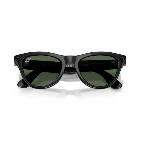 Ray-Ban Meta Skyler Gen2 Standard Shiny Black Frame / G-15 Green Lenses (RW4014 601/71 52-20)