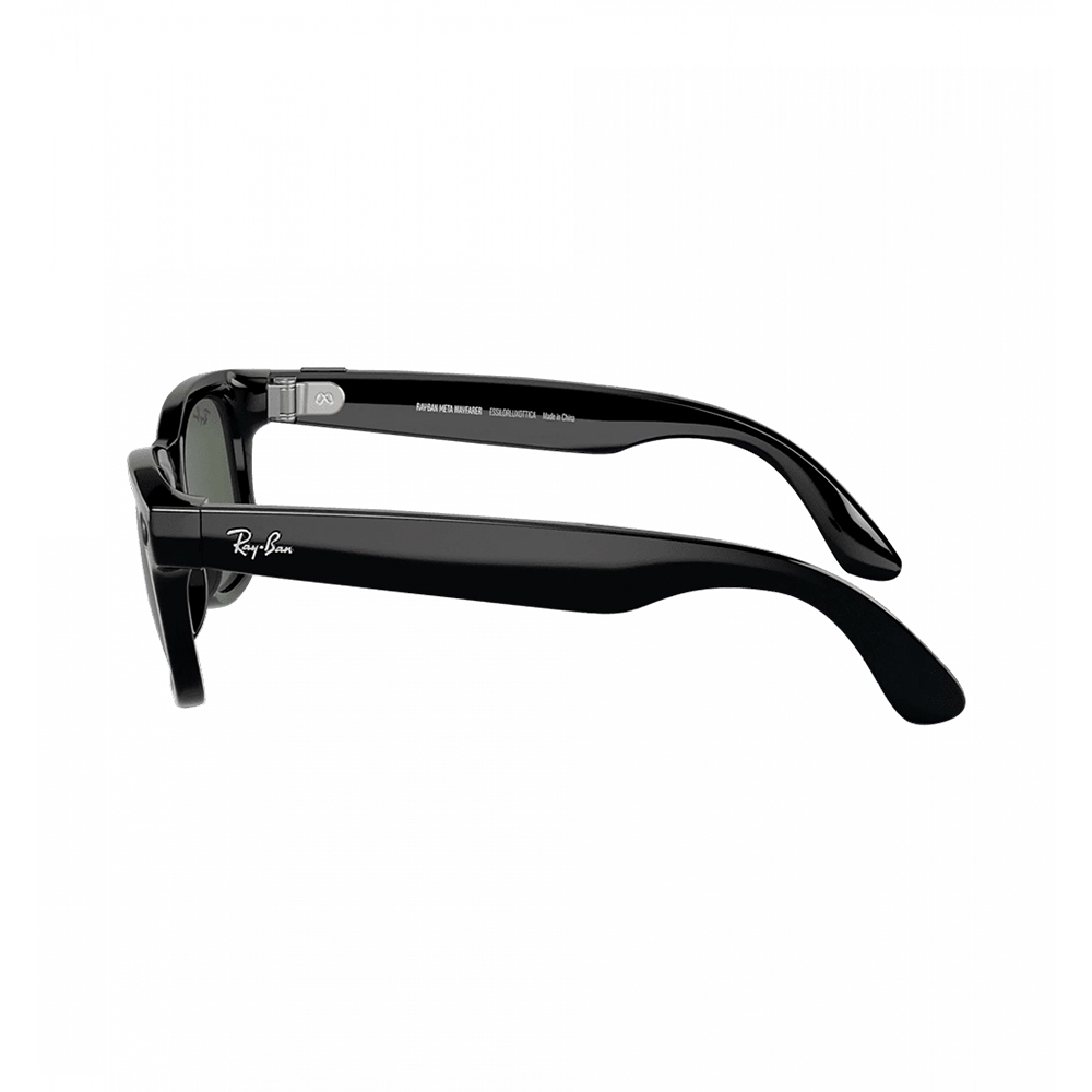 Ray-Ban Meta Wayfarer Shiny Black Frame Green Lenses (RW4006 601/71 50-22)