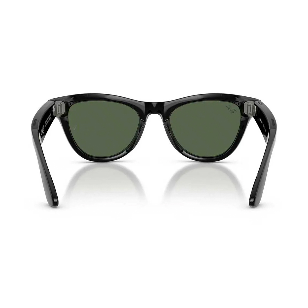 Ray-Ban Meta Skyler Gen2 Standard Shiny Black Frame / G-15 Green Lenses (RW4014 601/71 52-20)