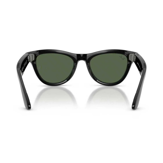 Ray-Ban Meta Skyler Gen2 Standard Shiny Black Frame / G-15 Green Lenses (RW4014 601/71 52-20)