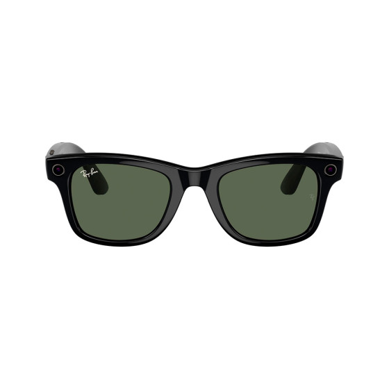 Ray-Ban Meta Wayfarer Large - Matte Black/Clear to Graphite Green Transitions (RW4008 601S1M 53-22)