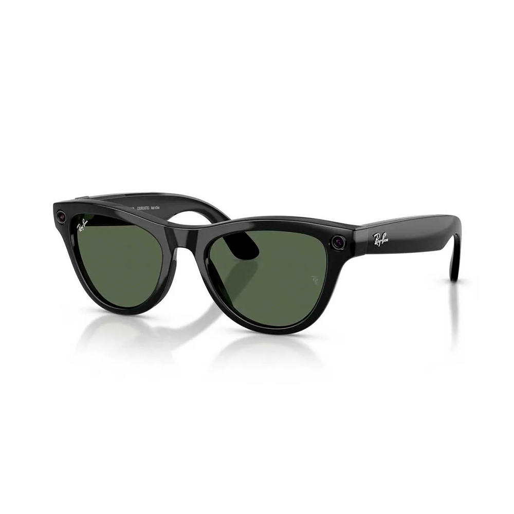 Ray-Ban Meta Skyler Gen2 Standard Shiny Black Frame / G-15 Green Lenses (RW4014 601/71 52-20)