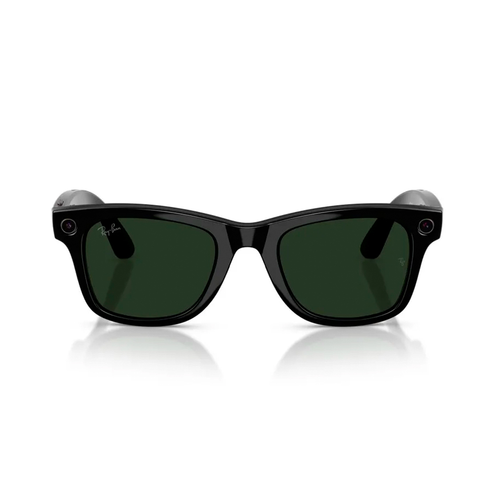 Ray-Ban Meta Wayfarer Gen2 Большой Shiny Black Frame / Clear to Graphite Green Transitions Lenses (RW4012 601/1M 53-22)