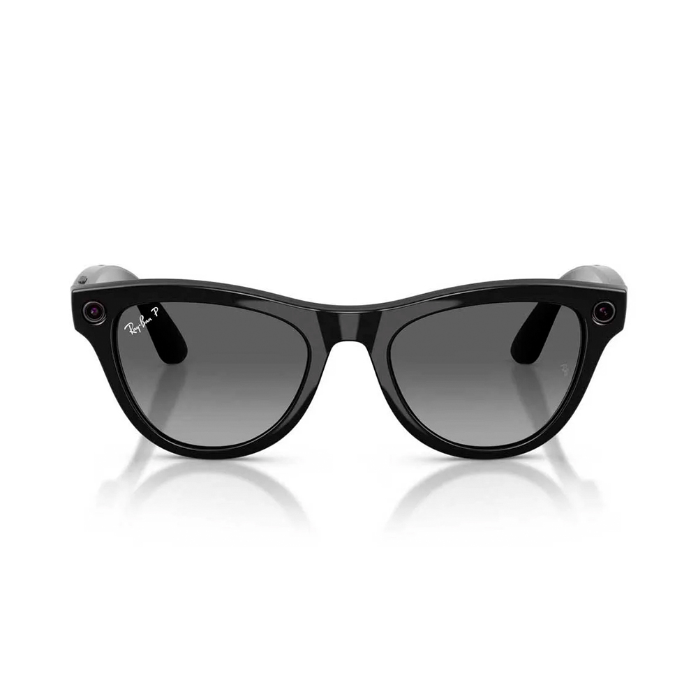 Ray-Ban Meta Skyler Gen2 Standard Shiny Black Frame / Gradient Graphite Lenses (RW4014 601/T3 52-20)
