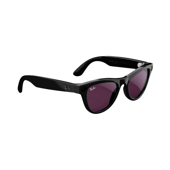 Ray-Ban Meta Skyler Shiny Black/Amethyst Transitions (RW4010 601/CH 52-20)