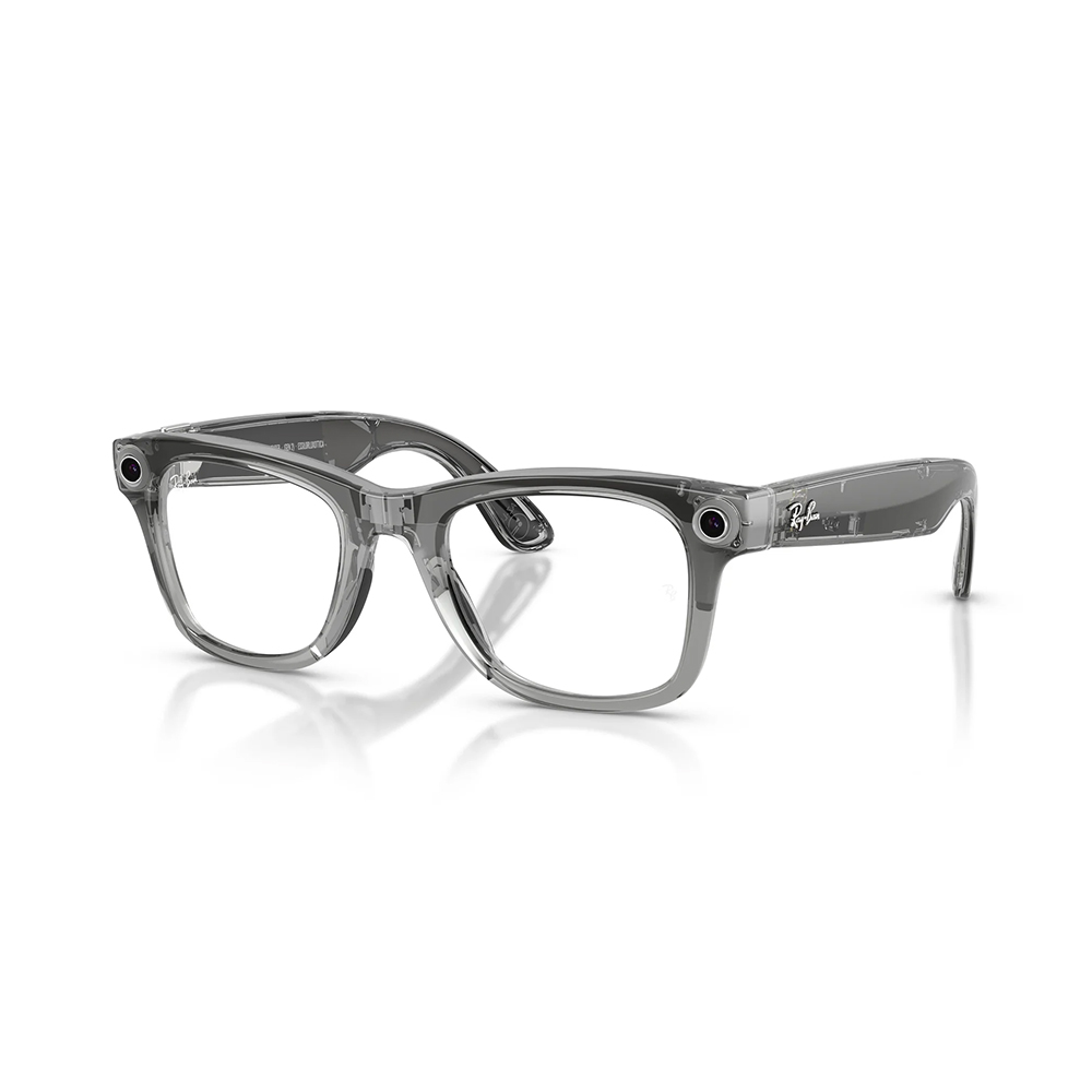 Ray-Ban Meta Wayfarer Gen2 Большой блестящий Transparent Grey Frame/Clear to Sapphire Lenses (RW4012 6840MF 53-22)