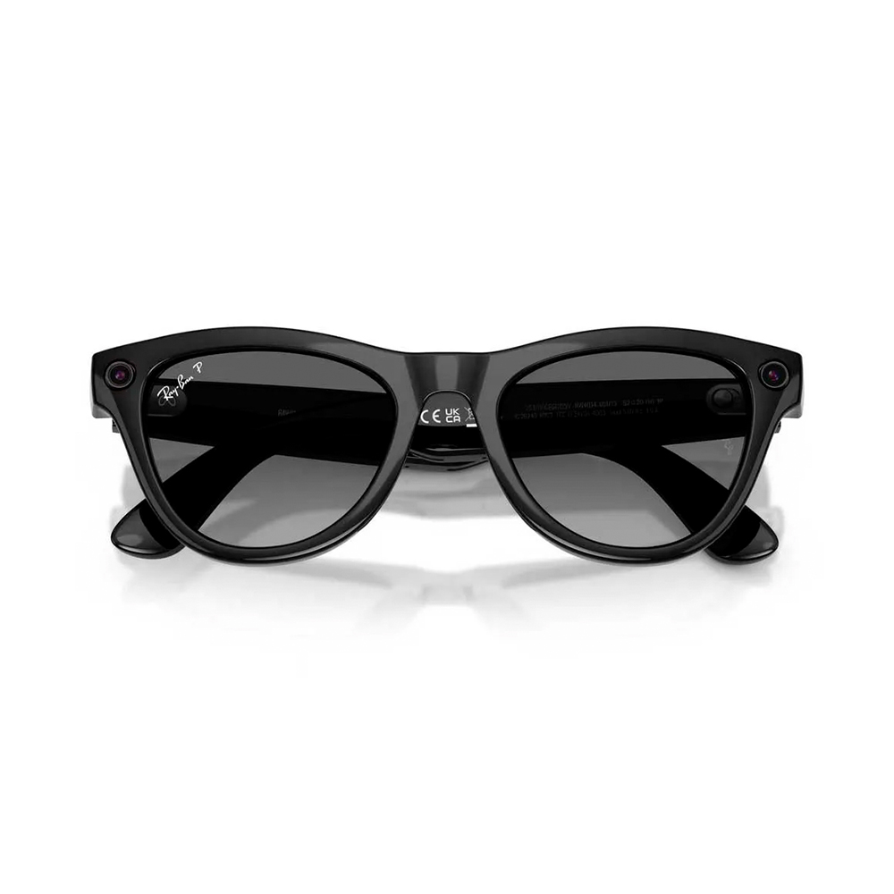 Ray-Ban Meta Skyler Gen2 Standard Shiny Black Frame / Gradient Graphite Lenses (RW4014 601/T3 52-20)