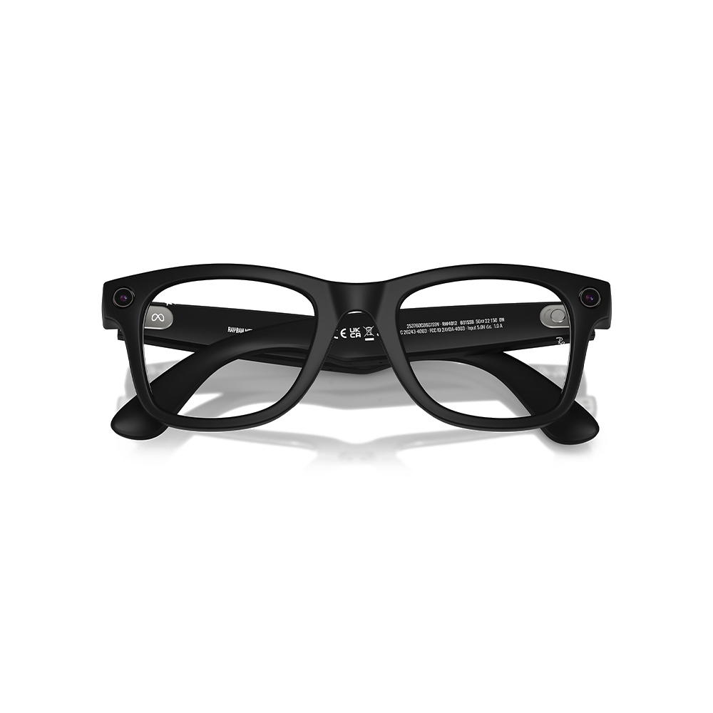 Ray-Ban Meta Wayfarer Gen2 Большой Matte Black Frame / Clear Lenses (RW4012 601SSB 53-22)