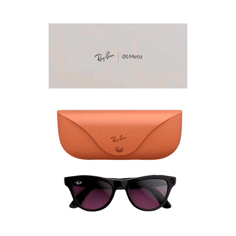 Ray-Ban Meta Skyler Shiny Black/Amethyst Transitions (RW4010 601/CH 52-20)