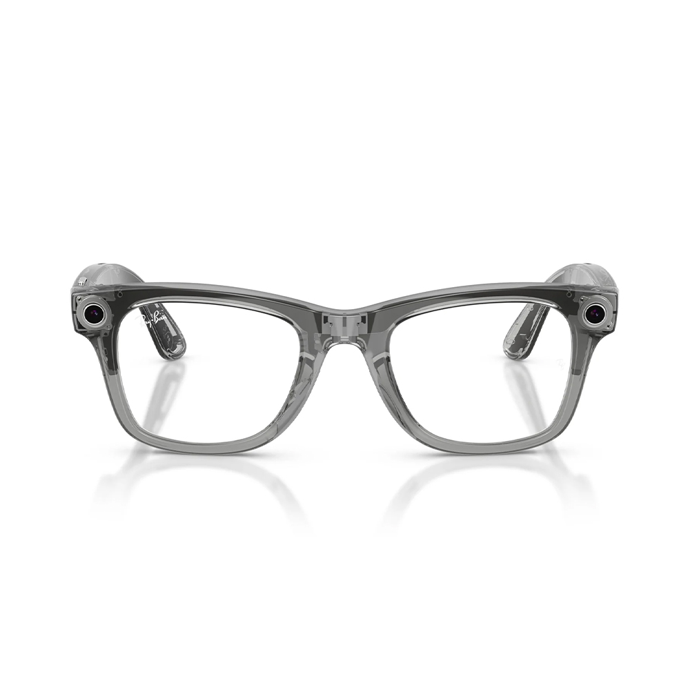 Ray-Ban Meta Wayfarer Gen2 Большой блестящий Transparent Grey Frame/Clear to Sapphire Lenses (RW4012 6840MF 53-22)