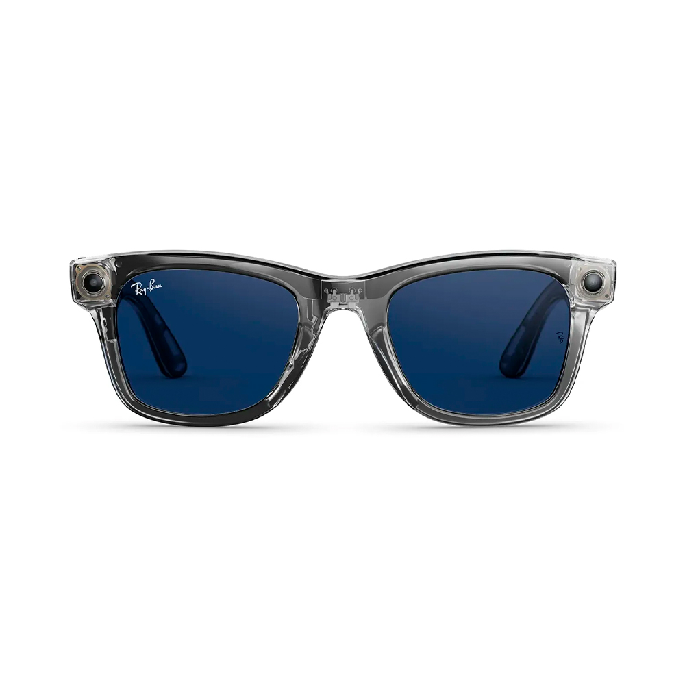 Ray-Ban Meta Wayfarer Gen2 Большой блестящий Transparent Grey Frame/Clear to Sapphire Lenses (RW4012 6840MF 53-22)