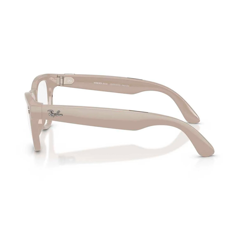 Ray-Ban Meta Skyler Gen2 Standard Shiny Chalky Gray Frame / Clear to Sapphire Transitions Lenses (RW4014 6700MF 52-20)