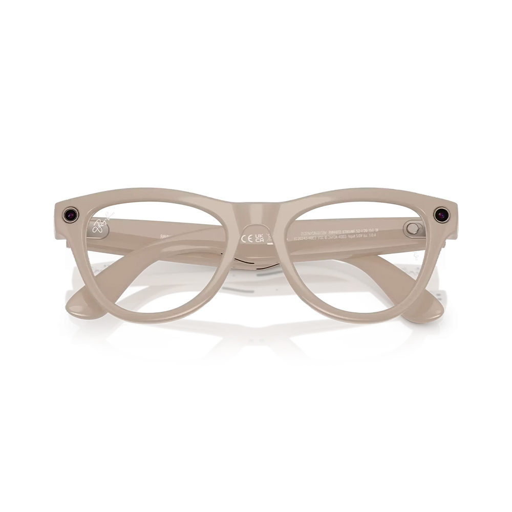 Ray-Ban Meta Skyler Standard - Shiny Chalky Gray / Clear Sapphire Transition (RW4010 6700MF 52-20)