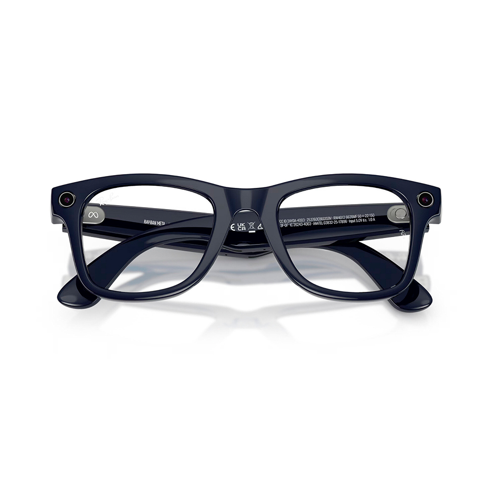 Ray-Ban Meta Wayfarer Gen2 Большой Shiny Cosmic Blue/Clear Sapphire (RW4012 6628MF 53-22)