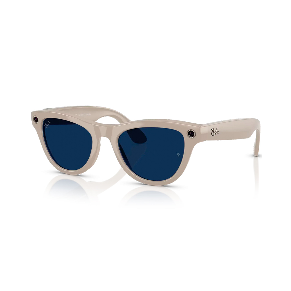 Ray-Ban Meta Skyler Standard - Shiny Chalky Gray / Clear Sapphire Transition (RW4010 6700MF 52-20)