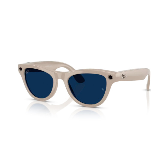 Ray-Ban Meta Skyler Standard - Shiny Chalky Gray / Clear Sapphire Transition (RW4010 6700MF 52-20)