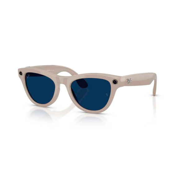 Ray-Ban Meta Skyler Gen2 Standard Shiny Chalky Gray Frame / Clear to Sapphire Transitions Lenses (RW4014 6700MF 52-20)