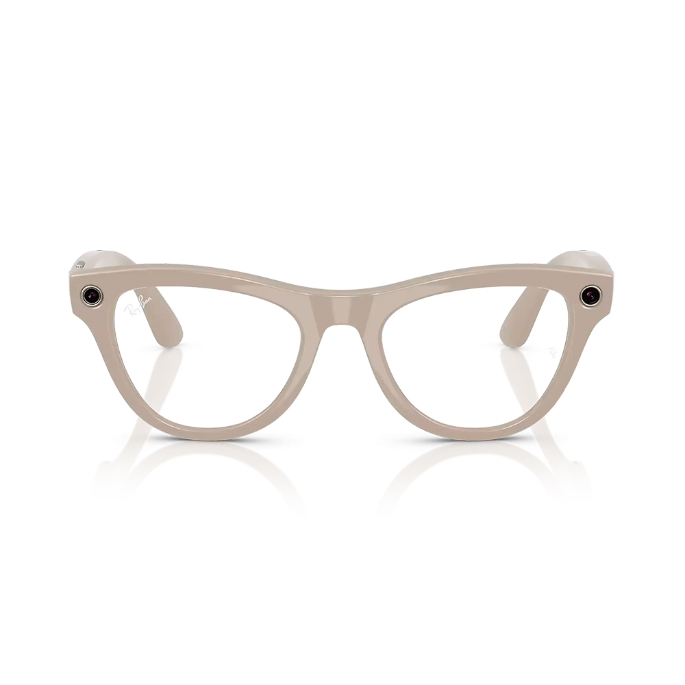 Ray-Ban Meta Skyler Standard - Shiny Chalky Gray / Clear Sapphire Transition (RW4010 6700MF 52-20)
