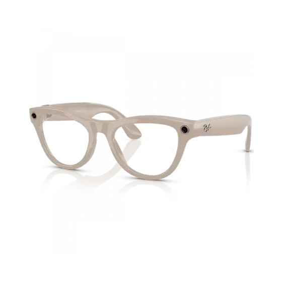 Ray-Ban Meta Skyler Standard - Shiny Chalky Gray / Clear Sapphire Transition (RW4010 6700MF 52-20)