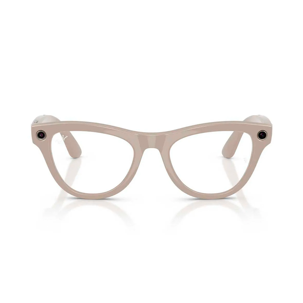 Ray-Ban Meta Skyler Gen2 Standard Shiny Chalky Gray Frame / Clear to Sapphire Transitions Lenses (RW4014 6700MF 52-20)