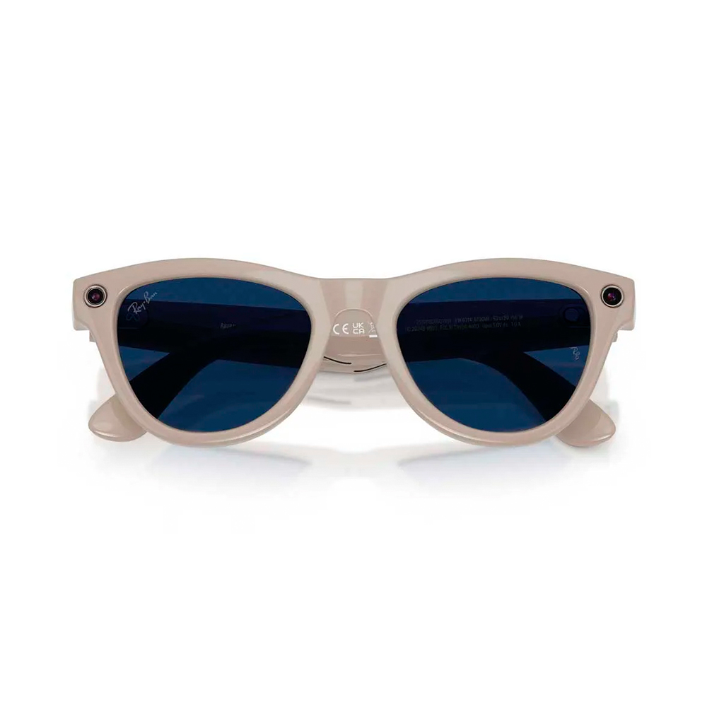 Ray-Ban Meta Skyler Gen2 Standard Shiny Chalky Gray Frame / Clear to Sapphire Transitions Lenses (RW4014 6700MF 52-20)