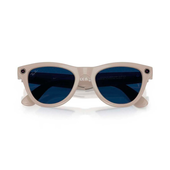 Ray-Ban Meta Skyler Gen2 Standard Shiny Chalky Gray Frame / Clear to Sapphire Transitions Lenses (RW4014 6700MF 52-20)