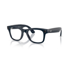 Ray-Ban Meta Wayfarer Gen2 Large Shiny Cosmic Blue/Clear Sapphire (RW4012 6628MF 53-22)