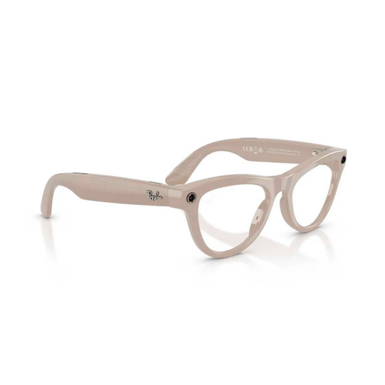 Ray-Ban Meta Skyler Gen2 Standard Shiny Chalky Gray Frame / Clear to Sapphire Transitions Lenses (RW4014 6700MF 52-20)