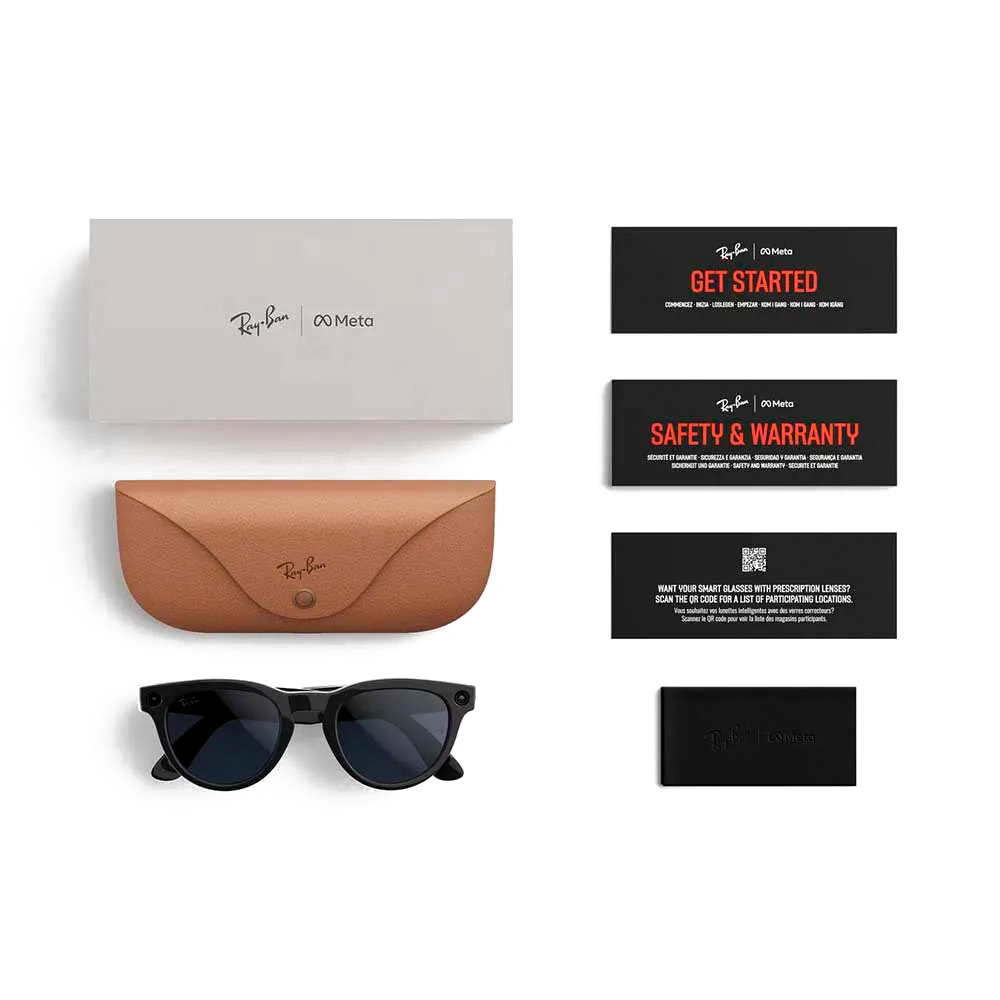 Ray-Ban Meta Headliner Gen2 Standard Shiny Black Frame / G-15 Green Lenses (RW4013 601/71 50-23)
