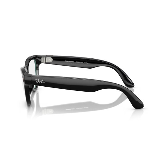 Ray-Ban Meta Skyler Standard - Shiny Black / Clear (RW4010 601/SB 52-20)