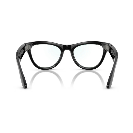 Ray-Ban Meta Skyler Standard - Shiny Black / Clear (RW4010 601/SB 52-20)
