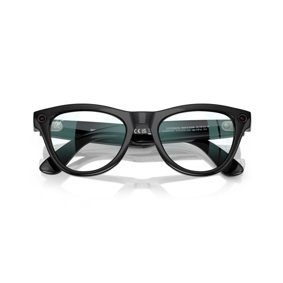 Ray-Ban Meta Skyler Standard - Shiny Black / Clear (RW4010 601/SB 52-20)