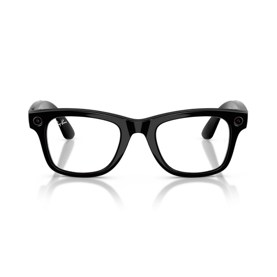 Ray-Ban Meta Wayfarer Gen2 Standard Shiny Black Frame / Clear to Graphite Green Transitions Lenses (RW4012 601/1M 50-22)