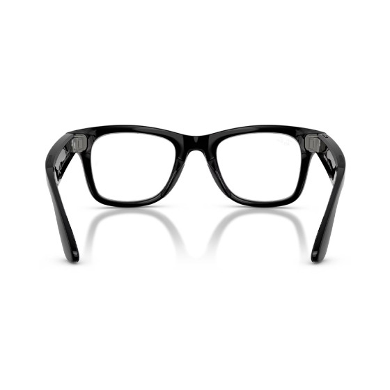 Ray-Ban Meta Wayfarer Gen2 Standard Shiny Black Frame / Clear to Graphite Green Transitions Lenses (RW4012 601/1M 50-22)