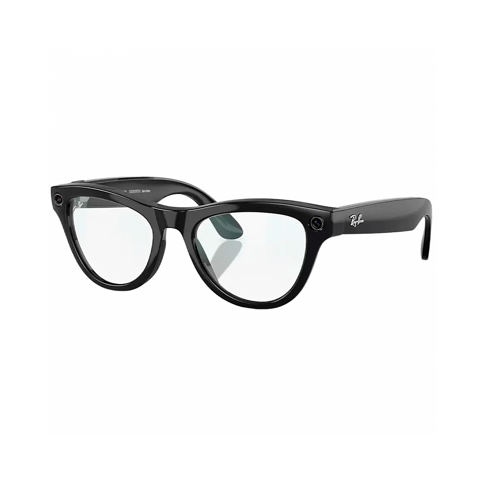 Ray-Ban Meta Skyler Standard - Shiny Black / Clear (RW4010 601/SB 52-20)