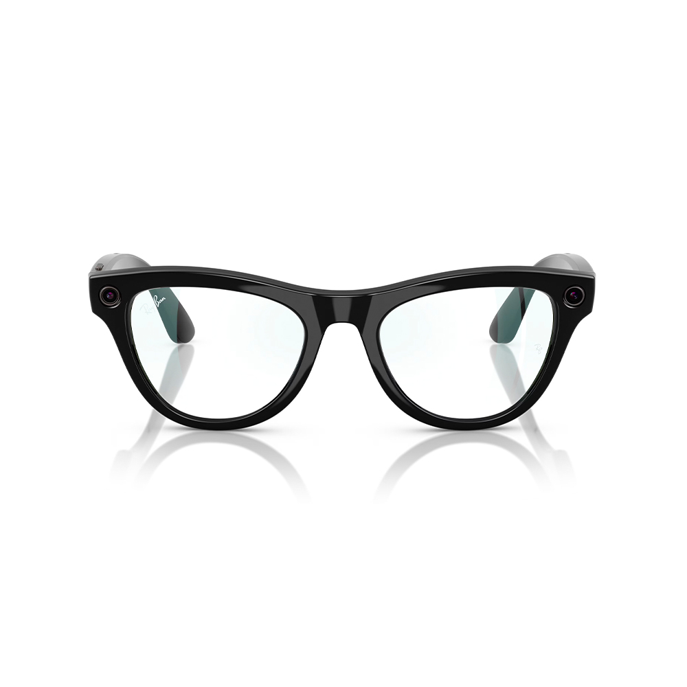 Ray-Ban Meta Skyler Standard - Shiny Black / Clear (RW4010 601/SB 52-20)