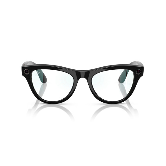 Ray-Ban Meta Skyler Standard - Shiny Black / Clear (RW4010 601/SB 52-20)
