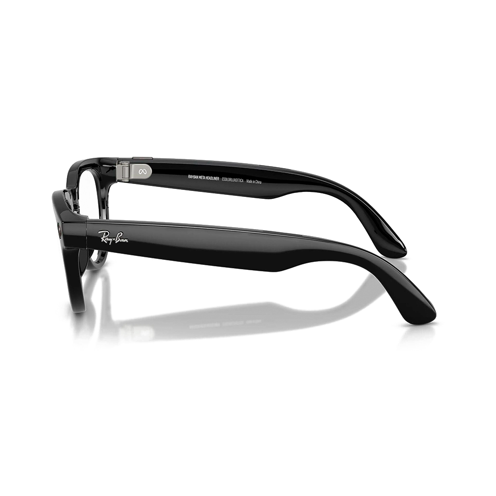 Ray-Ban Meta Headliner Gen2 Standard Shiny Black Frame / Clear to Sapphire Transitions Lenses (RW4013 601/MF 50-23)