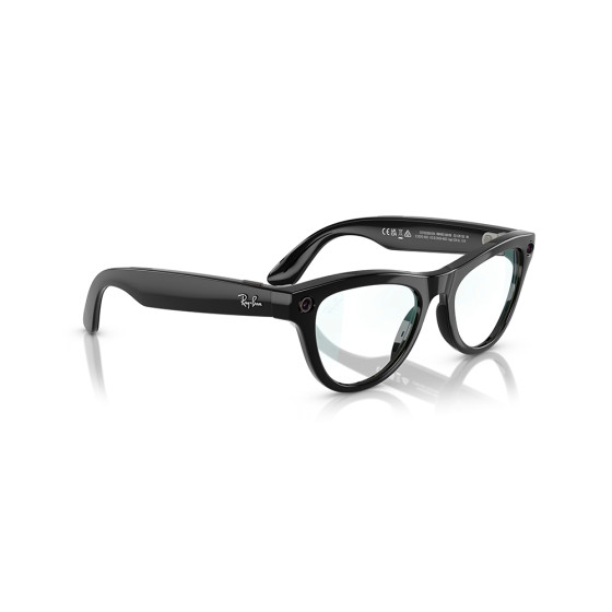 Ray-Ban Meta Skyler Standard - Shiny Black / Clear (RW4010 601/SB 52-20)