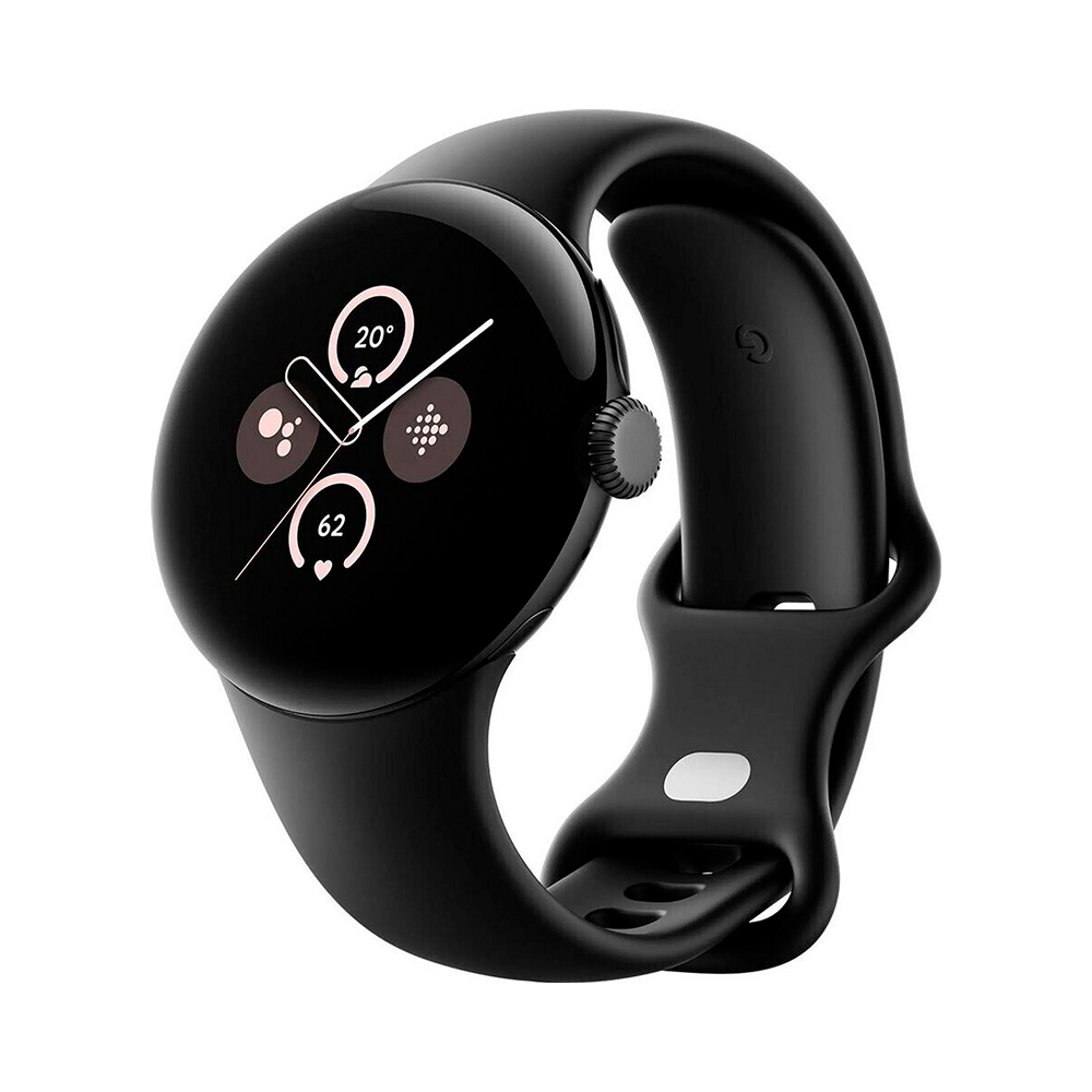 Google Pixel Watch 2 LTE Aluminum Case / Obsidian Matte Black Open