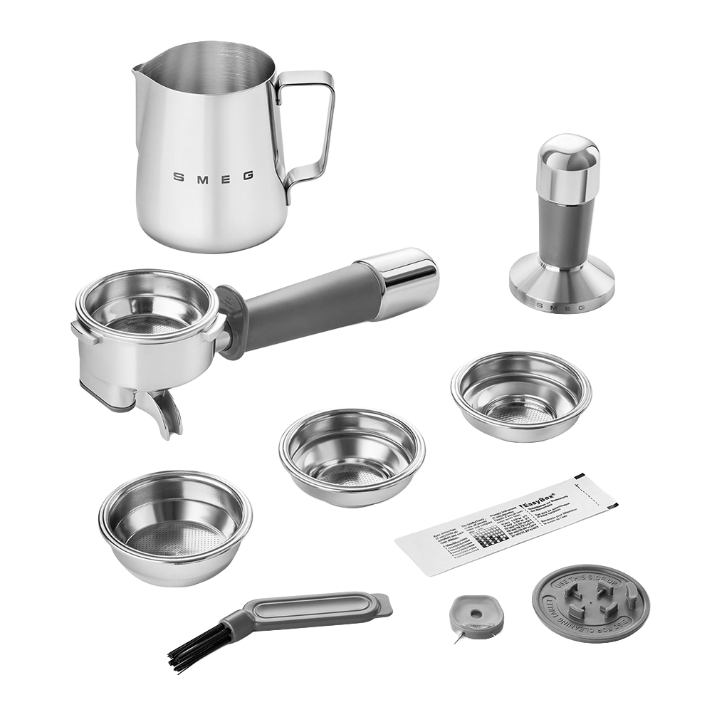 Рожковая кофеварка эспрессо SMEG (EGF03WHEU) built-in grinder - White