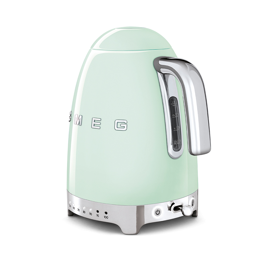 Электрочайник SMEG (KLF04PGEU) Variable temperature - Pastel green