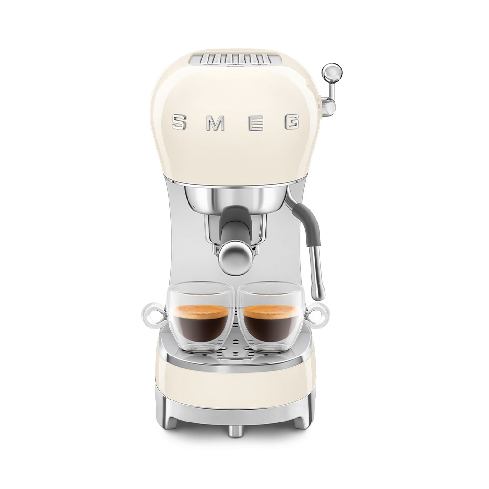 Рожковая кофеварка эспрессо SMEG (ECF02CREU) - Cream