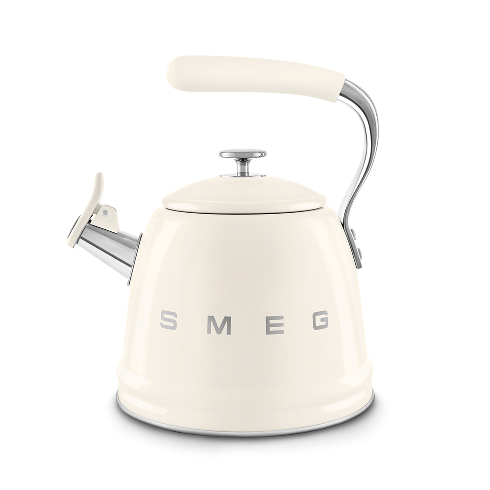Чайник со свистком Smeg (WKF01CR) - Cream