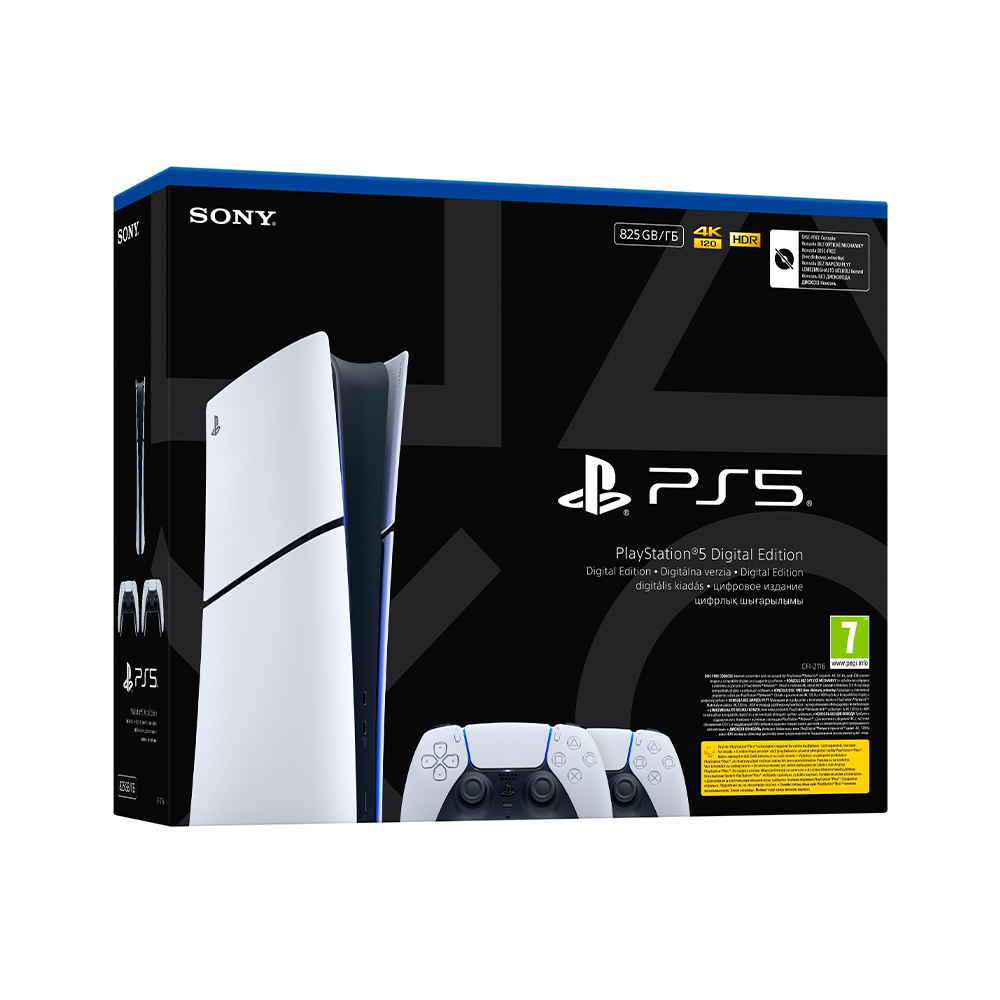 Sony PlayStation 5 Slim Digital Edition 825GB + DualSense Wireless Controller (1000042066)