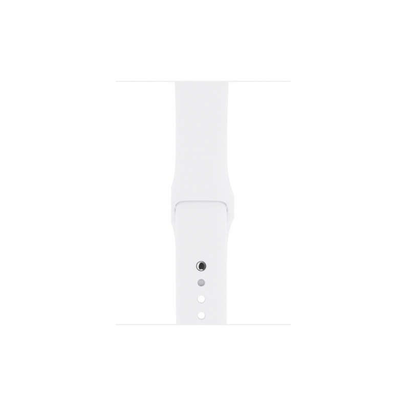 Apple Watch 3 42mm Silver Aluminium Case with White Sport Band, фото 4