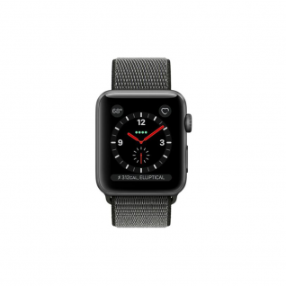 Apple Watch 3 38mm 4G Space Gray Aluminum Case with Dark Sport Loop